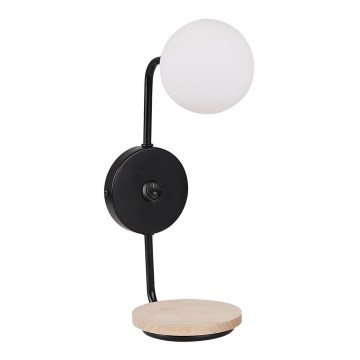 Wall lamp PONIO 1xG9/25W/230V black/beech