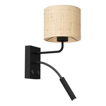 Wall lamp RATTAN 1xE27/60W+1xG9/8W/230V rattan