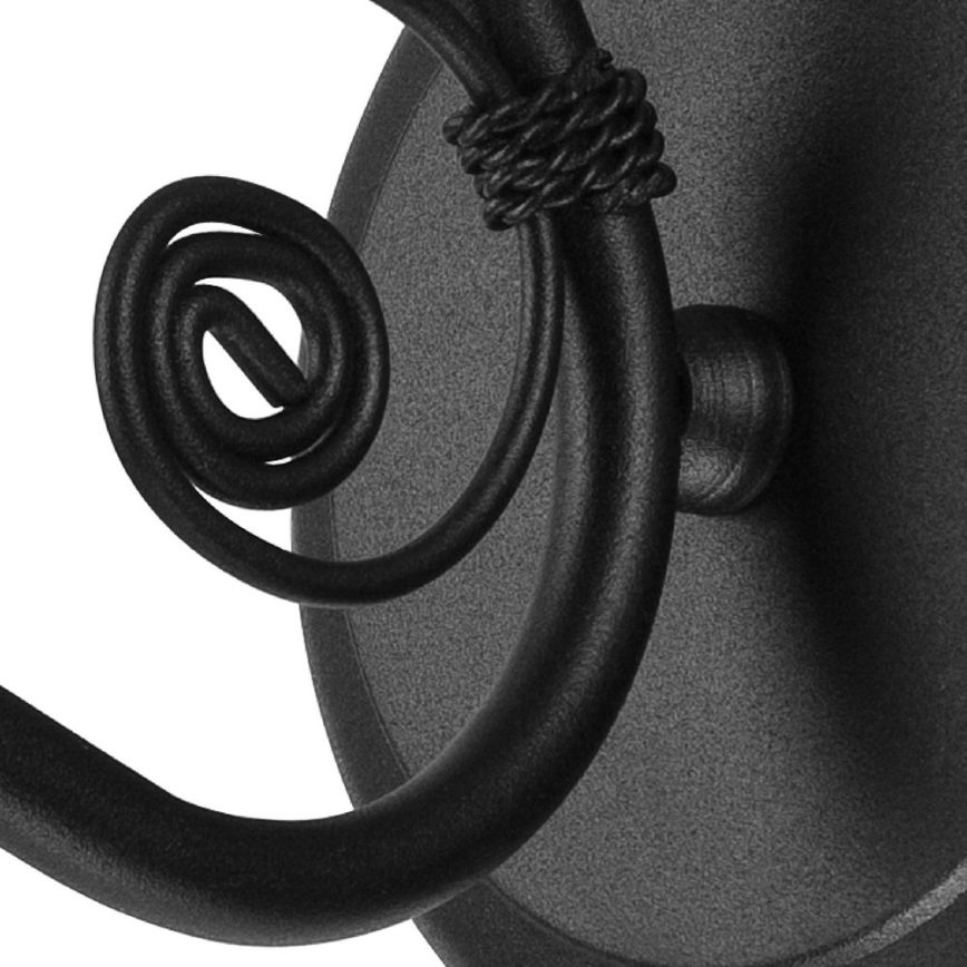 Wall lamp RETRO II 1xE27/60W/230V black matte