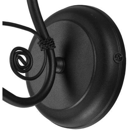Wall lamp RETRO II 1xE27/60W/230V black matte