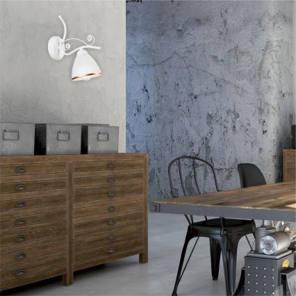 Wall lamp RETRO II 1xE27/60W/230V white