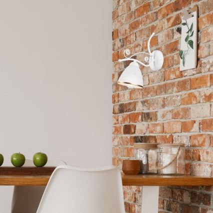 Wall lamp RETRO II 1xE27/60W/230V white