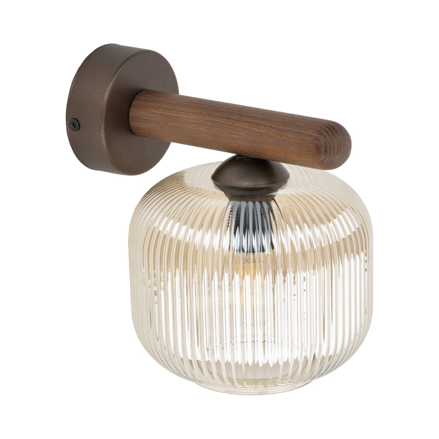 Wall lamp SALVIA 1xE14/10W/230V brown/smoky brown