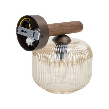 Wall lamp SALVIA 1xE14/10W/230V brown/smoky brown