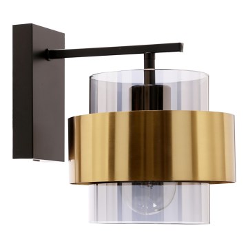 Wall lamp SPIEGA 1xE27/60W/230V gold/black