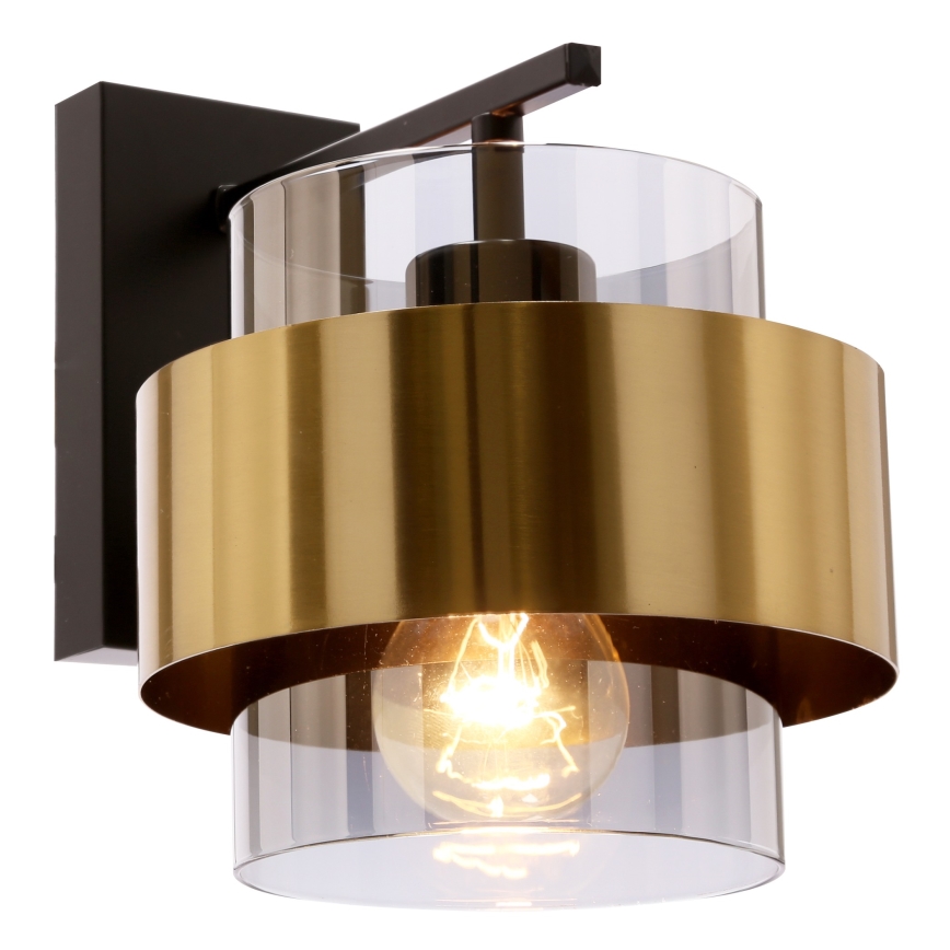 Wall lamp SPIEGA 1xE27/60W/230V gold/black