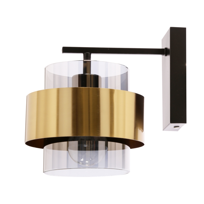 Wall lamp SPIEGA 1xE27/60W/230V gold/black