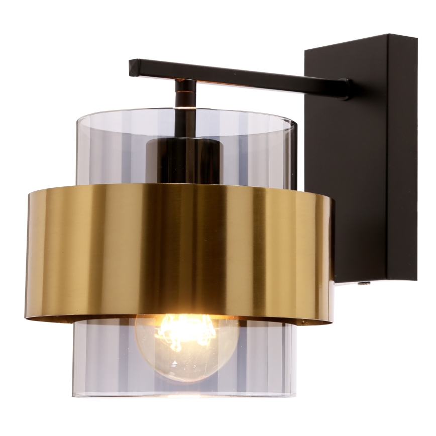 Wall lamp SPIEGA 1xE27/60W/230V gold/black