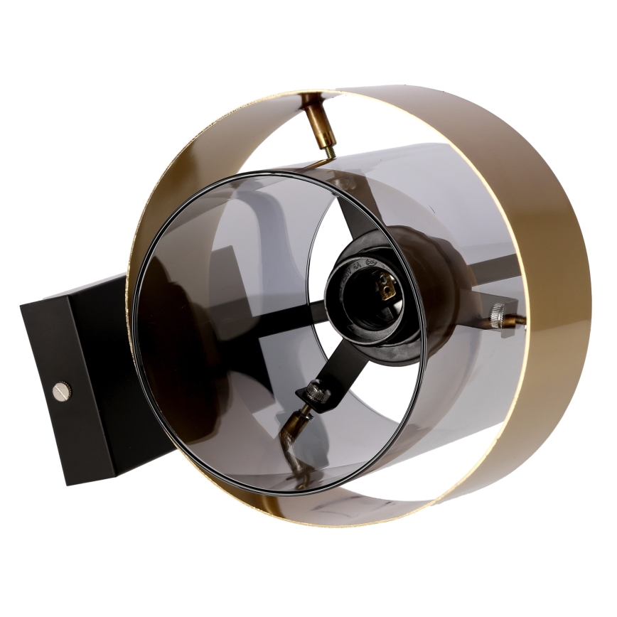 Wall lamp SPIEGA 1xE27/60W/230V gold/black