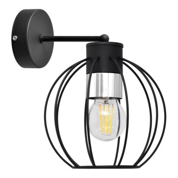 Wall lamp STARLIGHT 1xE27/15W/230V black/silver
