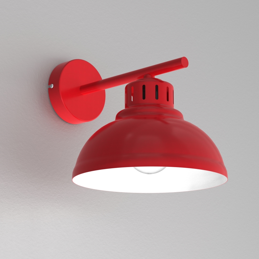 Wall lamp SVEN 1xE27/15W/230V red