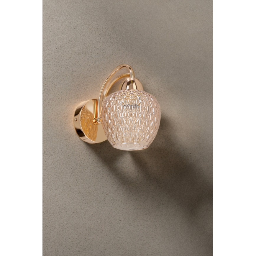 Wall lamp TOBIAS 1xE27/40W/230V rose gold