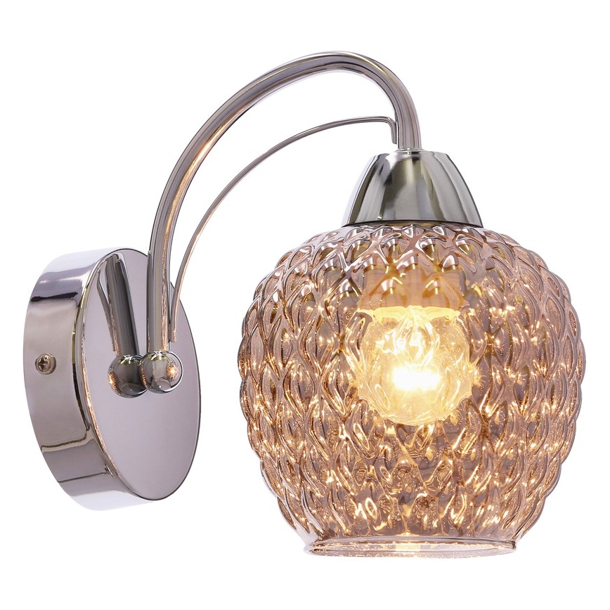 Wall lamp TOBIAS 1xE27/40W/230V shiny chrome