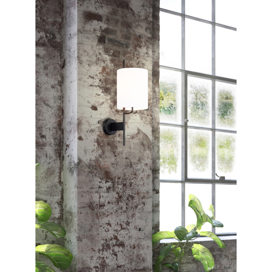 Wall lamp TOKYO 1xE27/40W/230V black/white