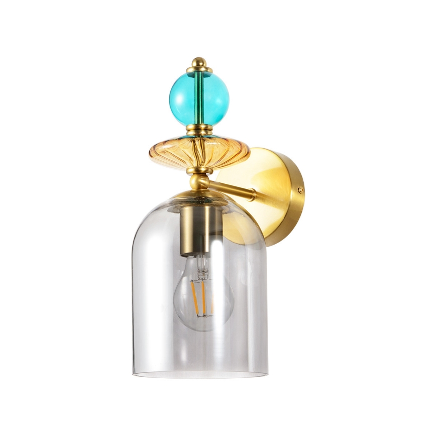 Wall lamp TROPEA 1xE27/15W/230V gold/blue/smoky beige/gray