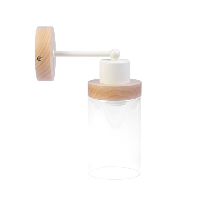 Wall lamp WOODNEST 1xE27/15W/230V pine/cream