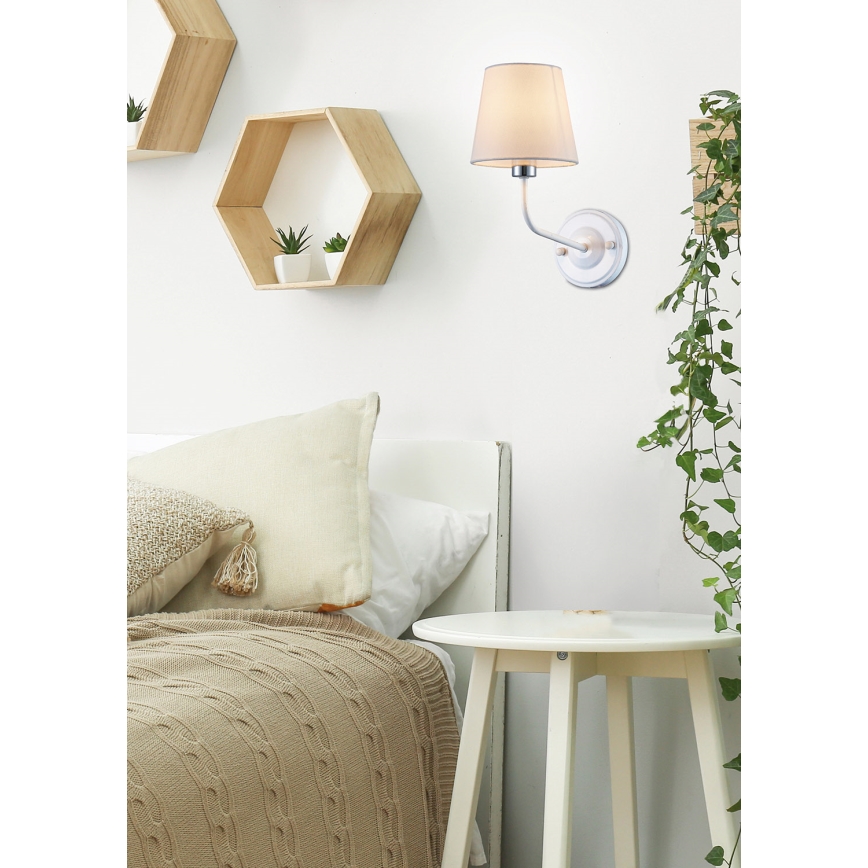 Wall lamp YORK 1xE14/60W/230V white
