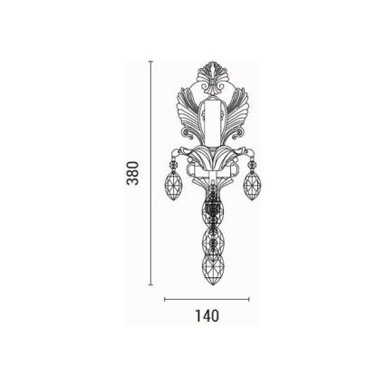 Wall light 1xE14/15W/230V