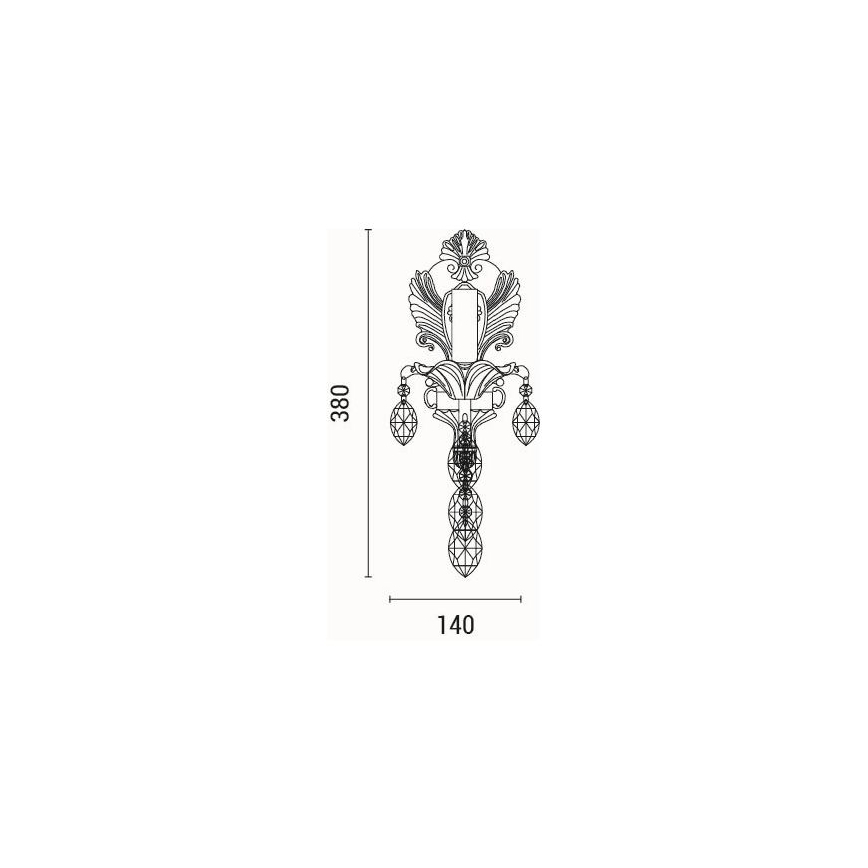 Wall light 1xE14/15W/230V