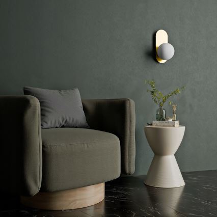 Wall light 1xE27/40W/230V gold/white