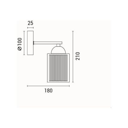Wall light 1xE27/60W/230V