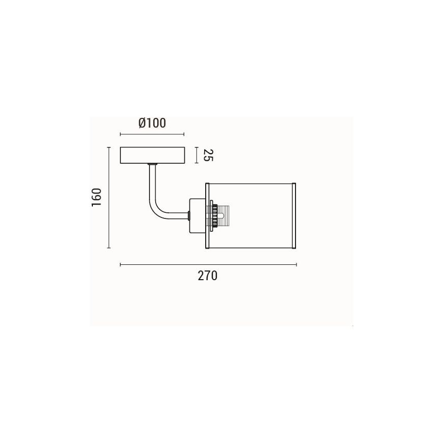 Wall light 1xE27/60W/230V