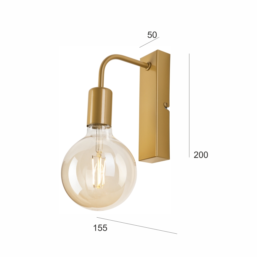 Wall light ASTRID 1xE27/60W/230V gold