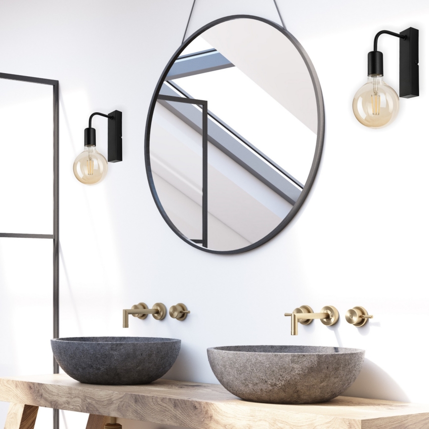 Wall light ASTRID 1xE27/60W/230V matte black