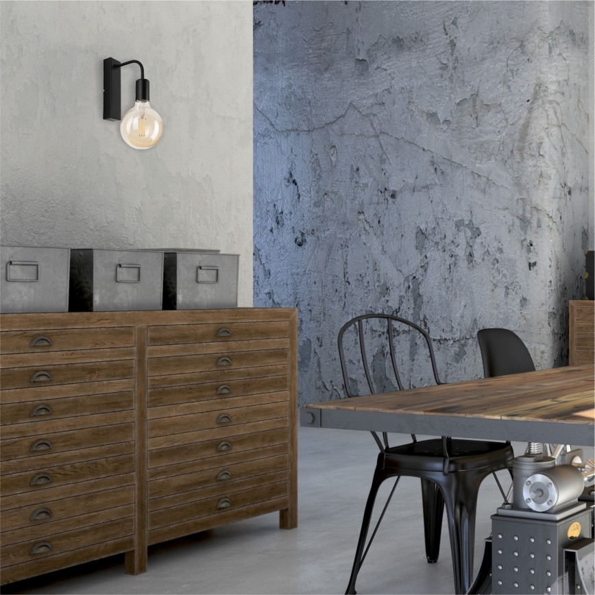 Wall light ASTRID 1xE27/60W/230V matte black