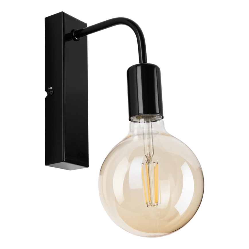 Wall light ASTRID 1xE27/60W/230V shiny black