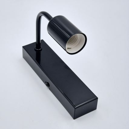 Wall light ASTRID 1xE27/60W/230V shiny black