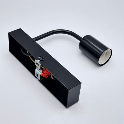 Wall light ASTRID 1xE27/60W/230V shiny black