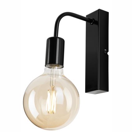 Wall light ASTRID 1xE27/60W/230V shiny black