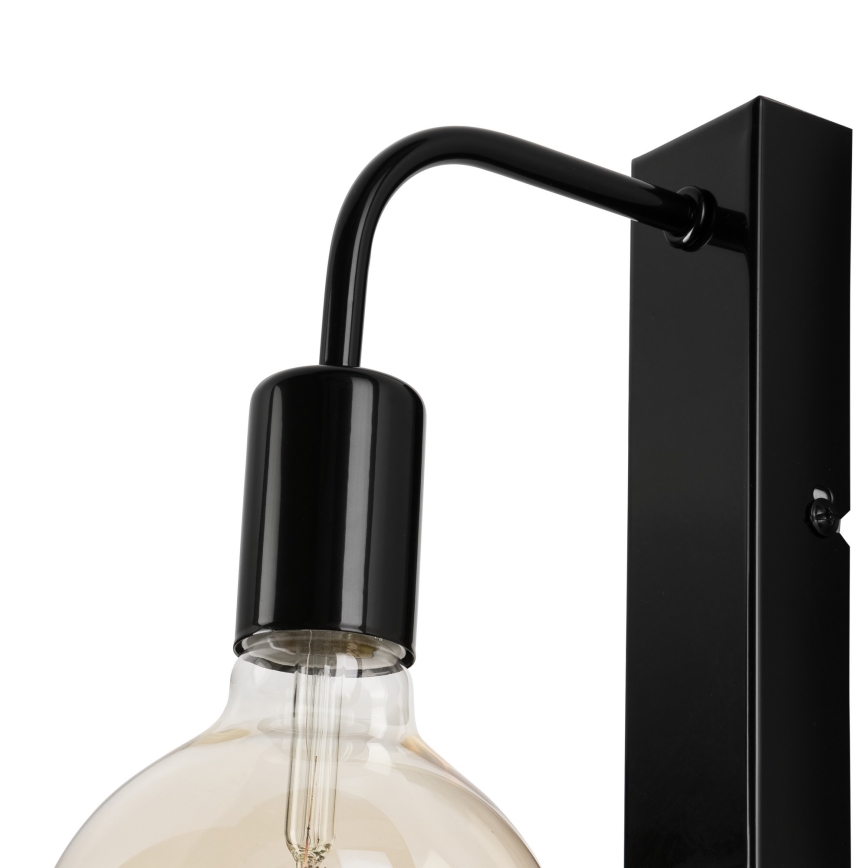 Wall light ASTRID 1xE27/60W/230V shiny black
