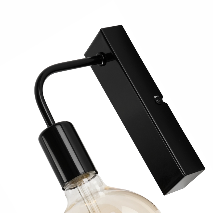 Wall light ASTRID 1xE27/60W/230V shiny black