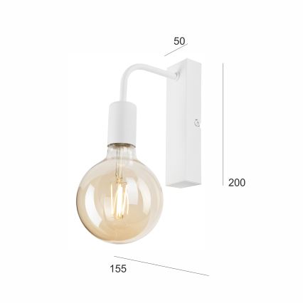 Wall light ASTRID 1xE27/60W/230V white