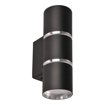 Wall light BAMBOO 2xGU10/10W/230V black