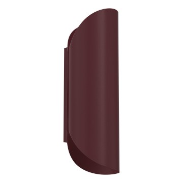 Wall light BARBOS 2xG9/8W/230V burgundy