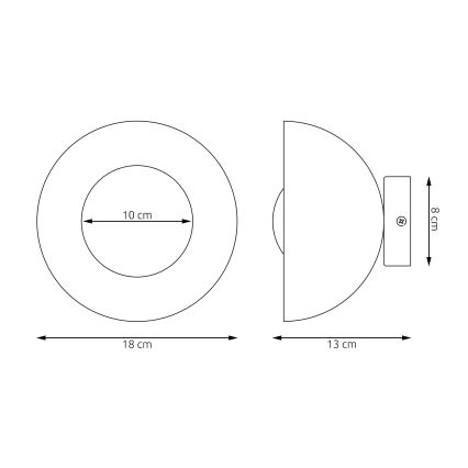 Wall light BIBI 1xG9/8W/230V grey