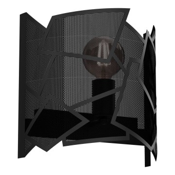 Wall light CAMO 1xE27/15W/230V black