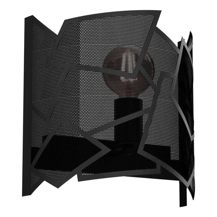 Wall light CAMO 1xE27/15W/230V black