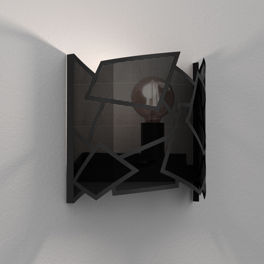 Wall light CAMO 1xE27/15W/230V black
