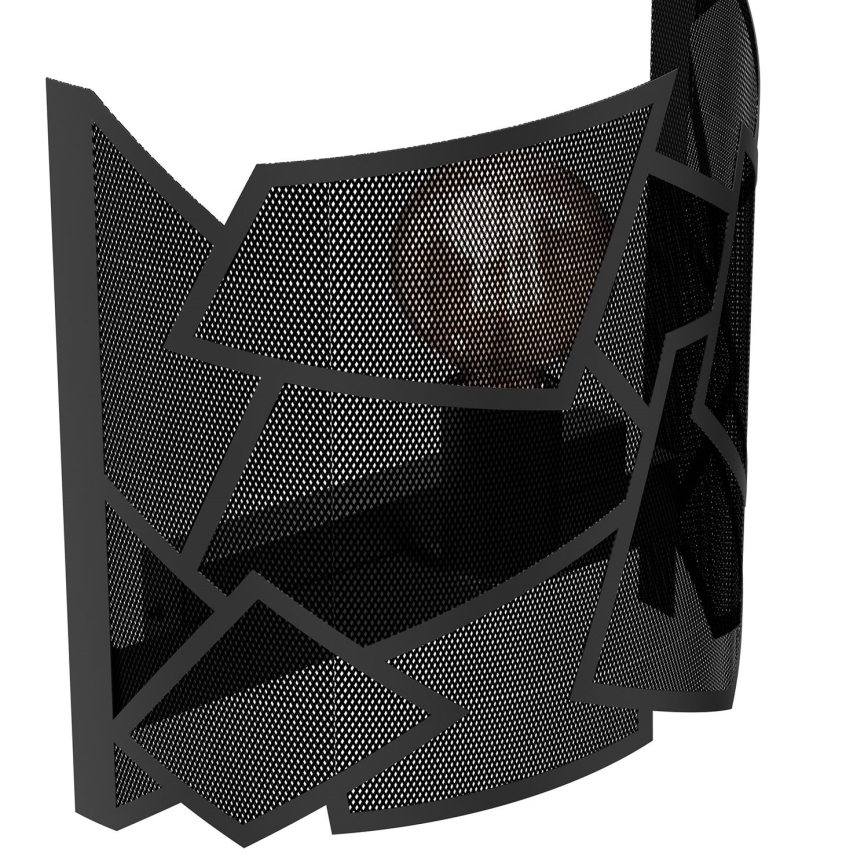 Wall light CAMO 1xE27/15W/230V black