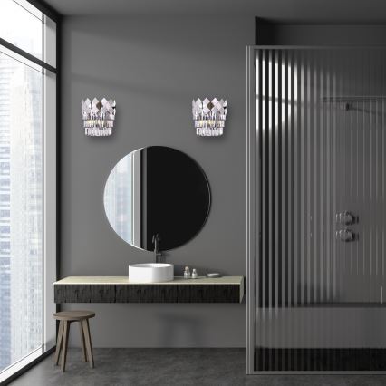 Wall light CARISMA 2xE14/40W/230V shiny chrome
