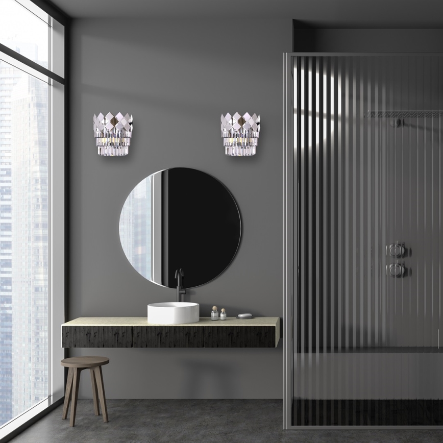 Wall light CARISMA 2xE14/40W/230V shiny chrome
