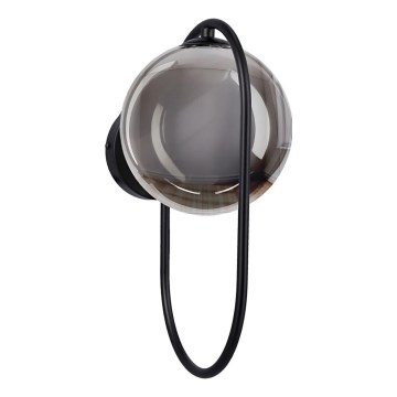 Wall light CORDEL 1xG9/28W/230V black/smoky black