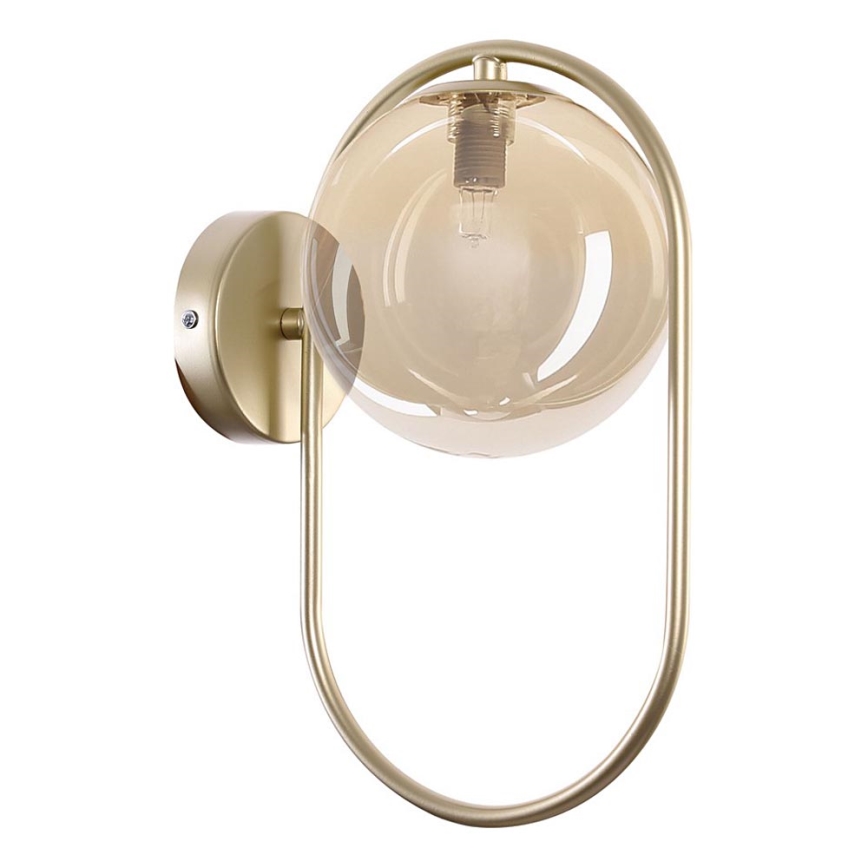 Wall light CORDEL 1xG9/28W/230V brass/smoky beige