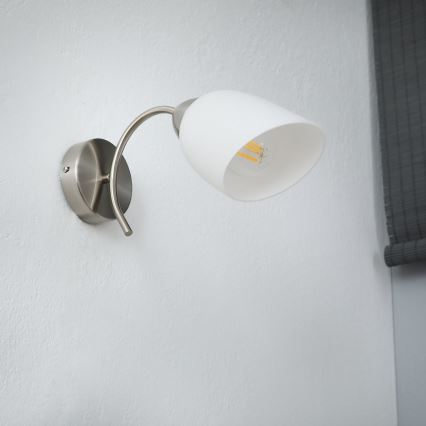 Wall light DONNA 1xE27/60W/230V nickel