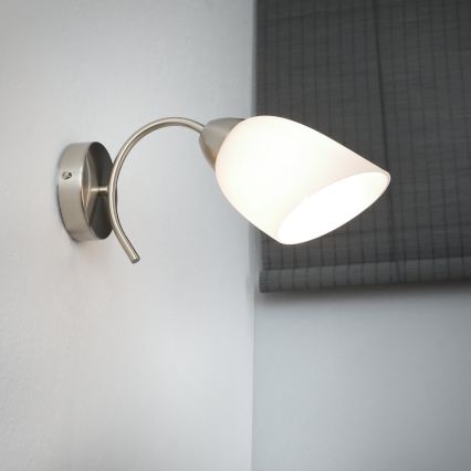 Wall light DONNA 1xE27/60W/230V nickel