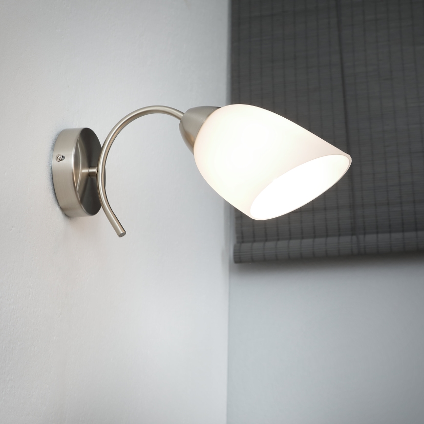 Wall light DONNA 1xE27/60W/230V nickel